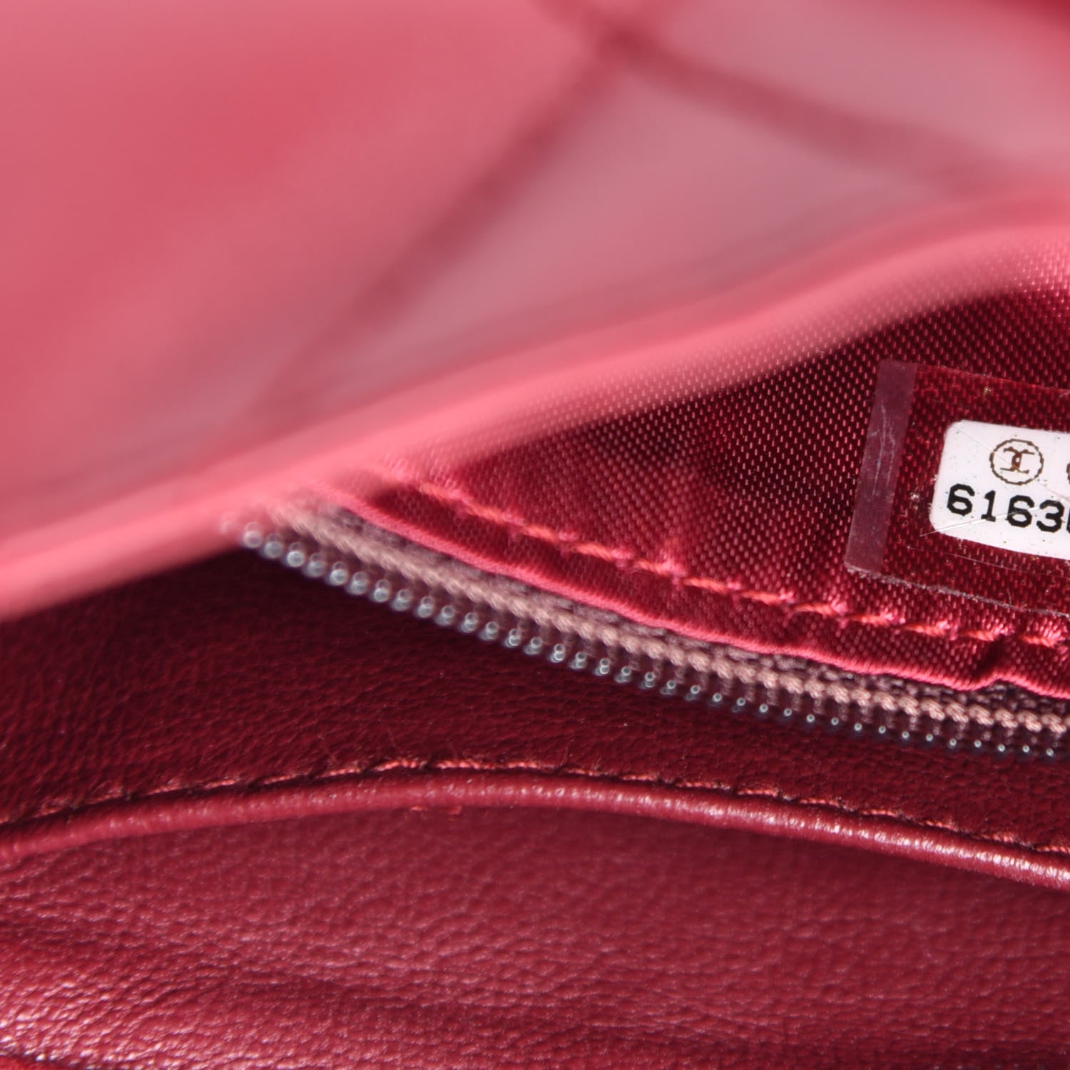 Chanel Lambskin Stitched Top Handle Flap Bag Red 11 of 12