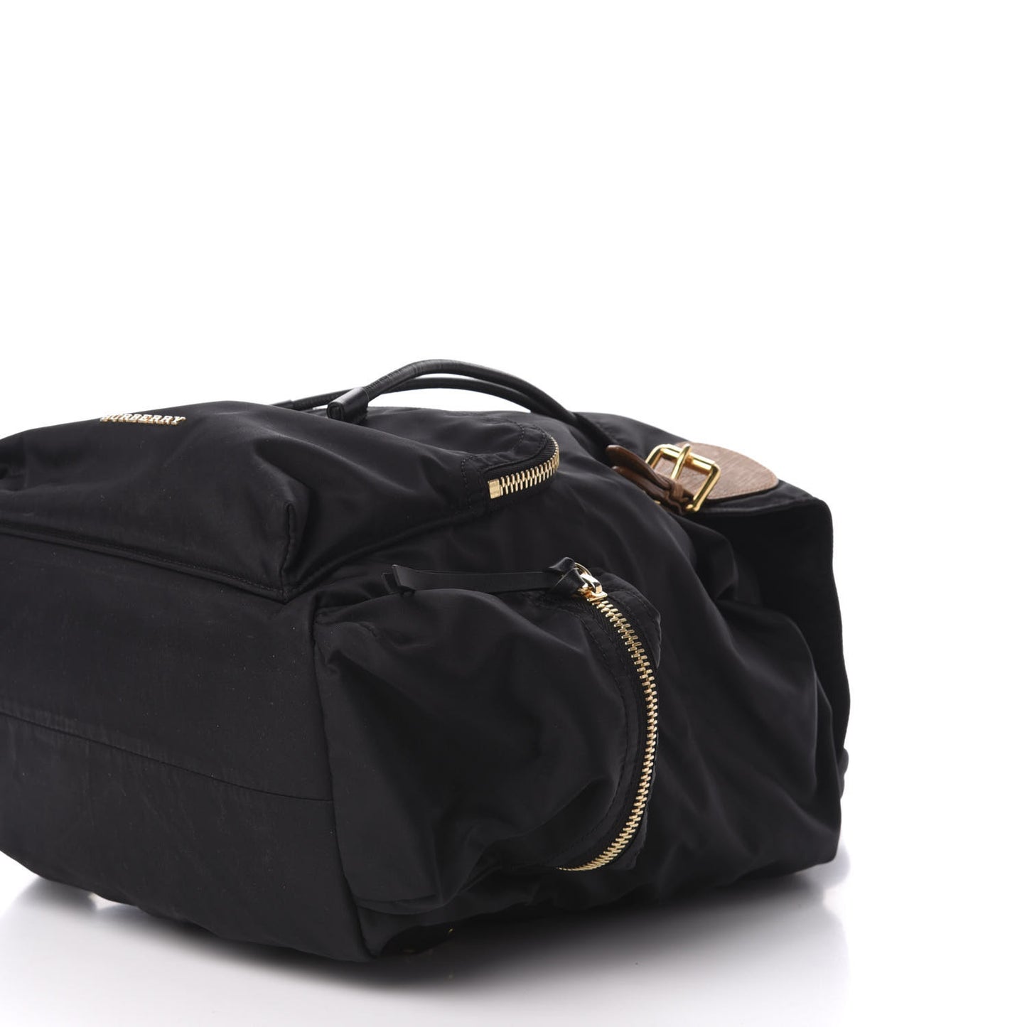 Nylon Large Rucksack Backpack Black
