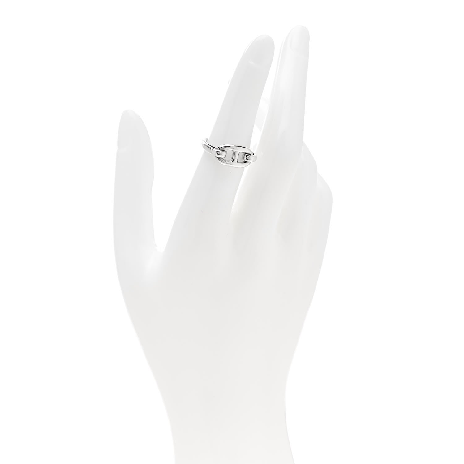 Hermes Sterling Silver Farandole Ring 52 6 2 of 4