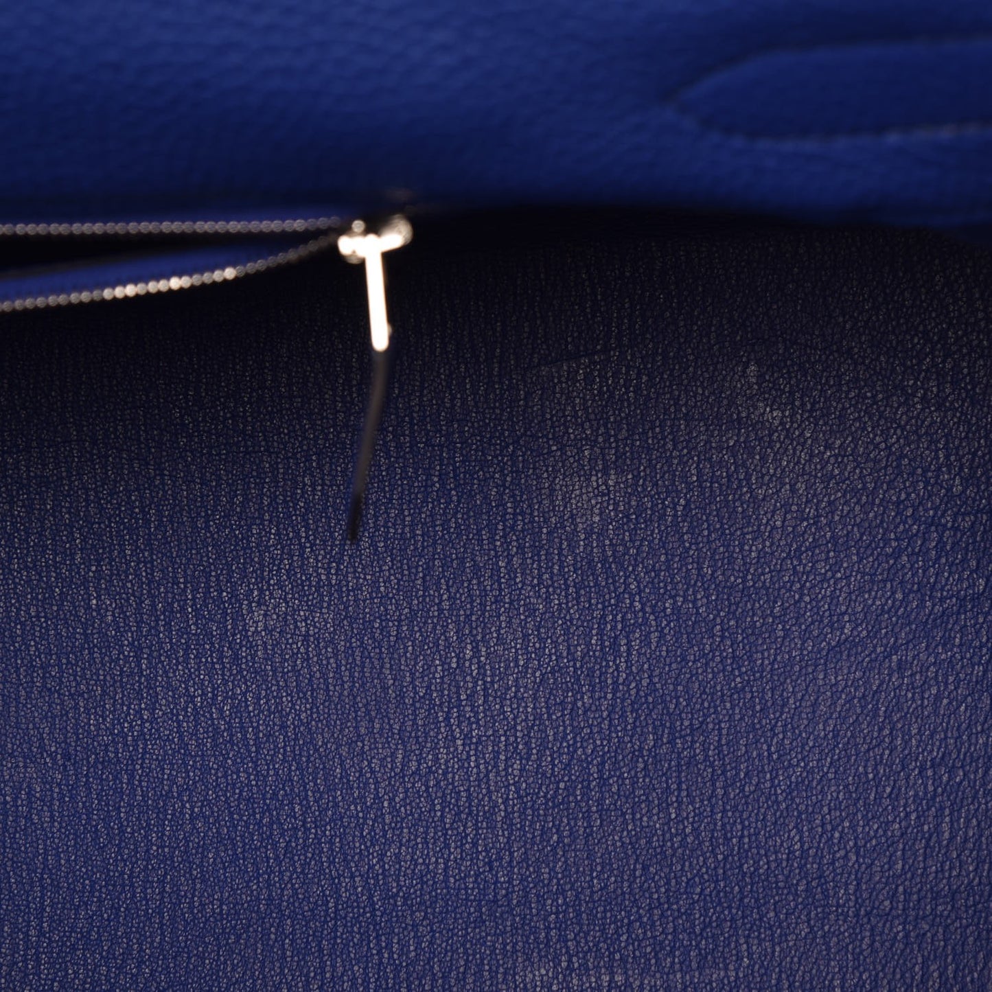 Taurillon Clemence Shoulder Kelly 40 Bleu Electrique