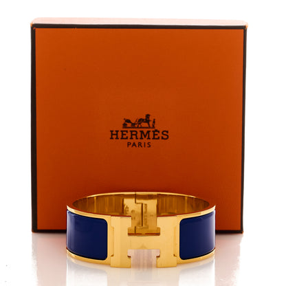 Hermes Enamel Wide Clic Clac H Bracelet PM Bleu Royal 5 of 5