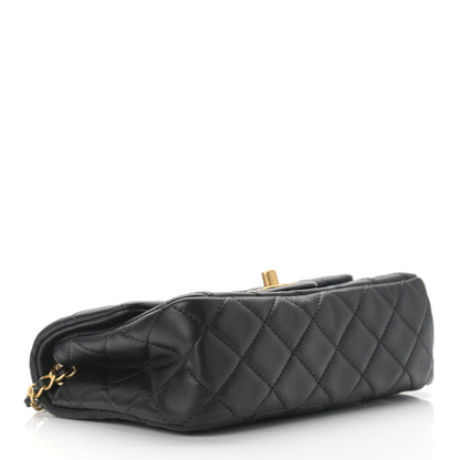 Chanel Lambskin Quilted Mini Rectangular Pearl Crush Flap Black 4 of 11