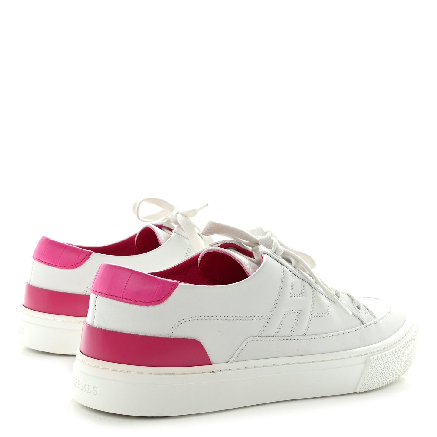 Matte Niloticus Crocodile Calfskin Deep Sneakers 38 White Magnolia