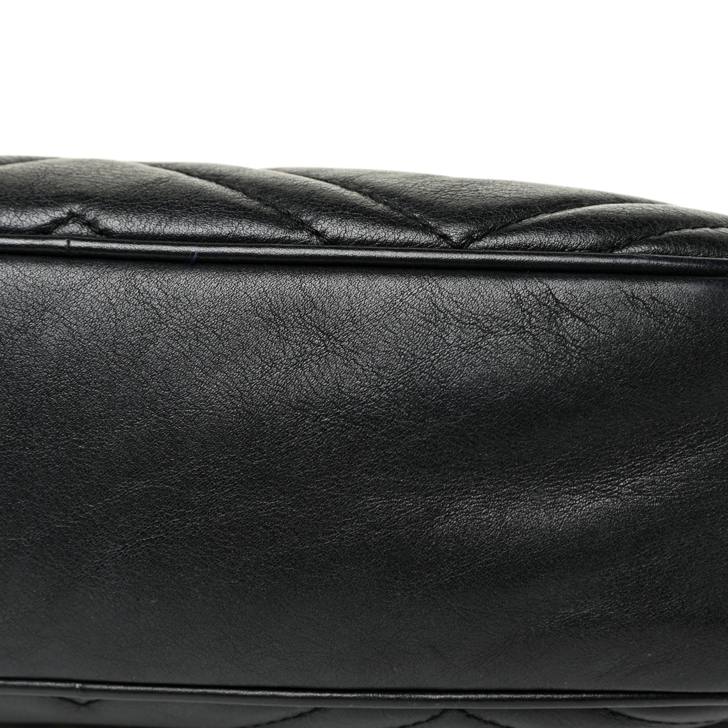 Calfskin Matelasse Small GG Marmont Chain Shoulder Bag Black