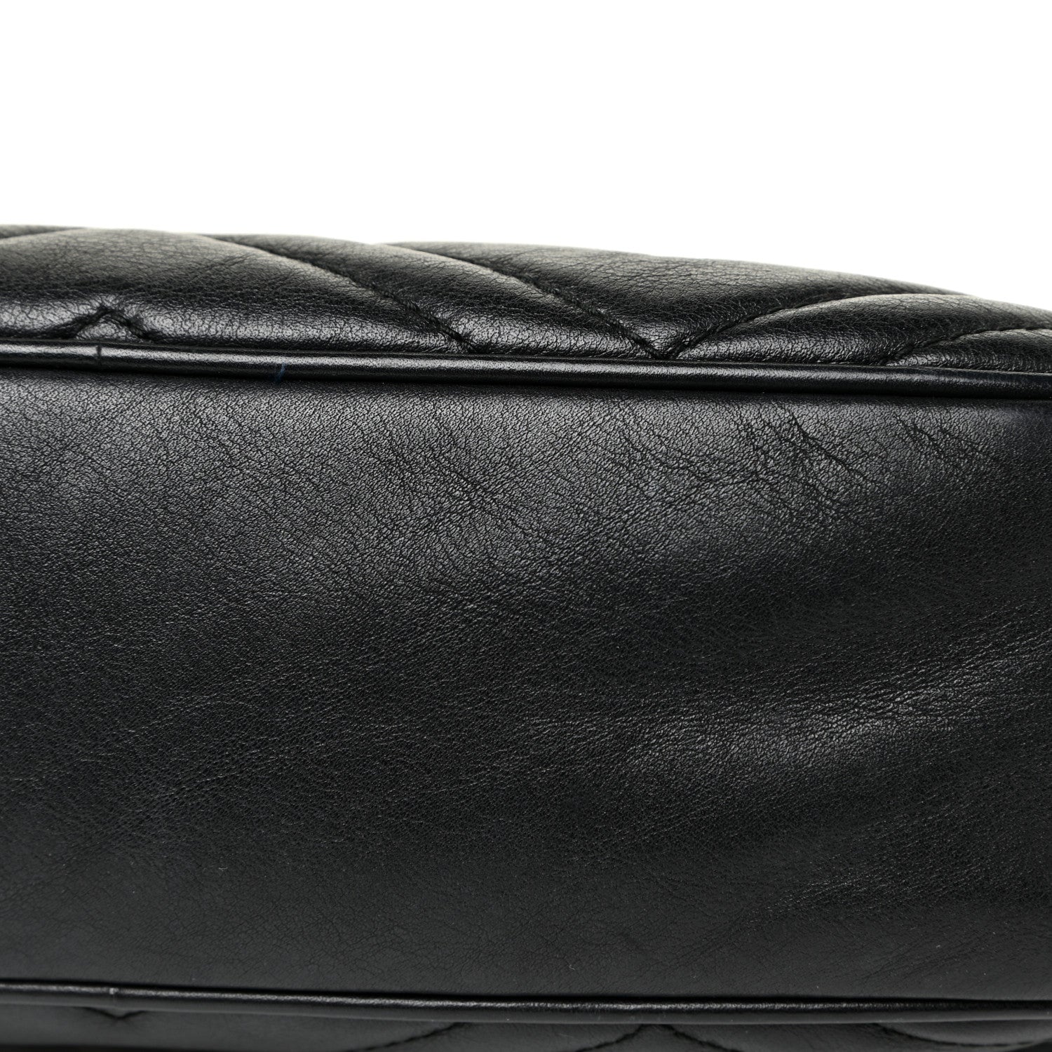Gucci Calfskin Matelasse Small GG Marmont Chain Shoulder Bag Black 12 of 12