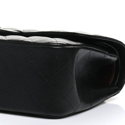 Chanel Caviar Quilted Jumbo Double Flap Black 10 of 11