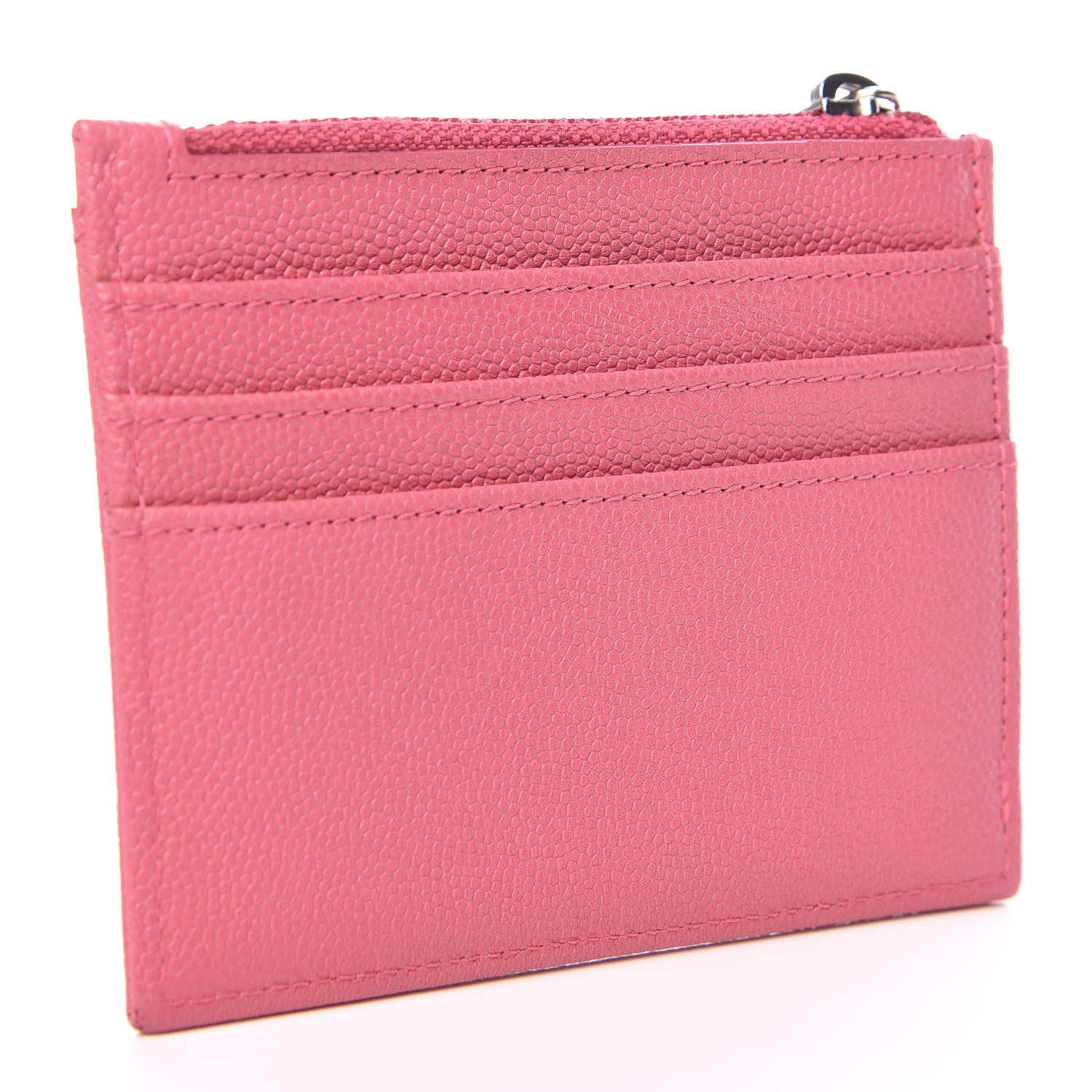 Chanel Caviar CC Zip Card Holder Pink 3 of 7
