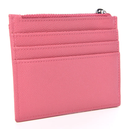 Chanel Caviar CC Zip Card Holder Pink 3 of 7