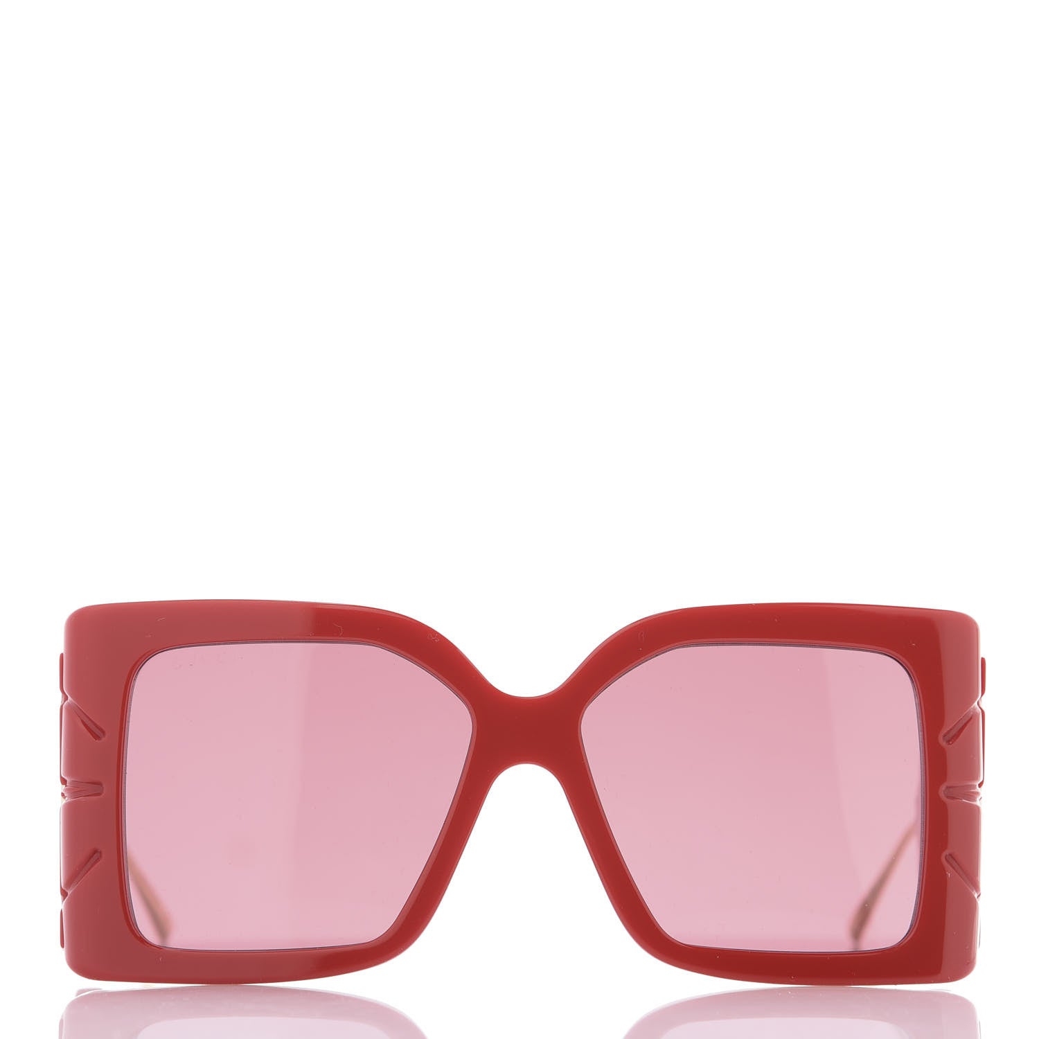 Gucci Acetate Square Frame Wing Sunglasses GG0535S Red 2 of 8