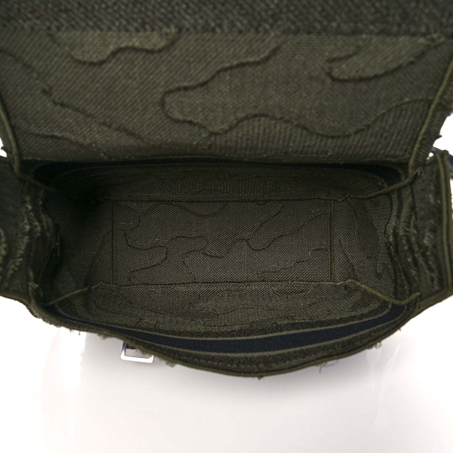 Canvas Embroidered Camouflage Diorcamp Messenger Green
