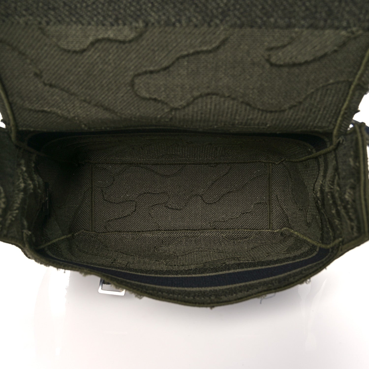Christian Dior Canvas Embroidered Camouflage Diorcamp Messenger Green 5 of 10