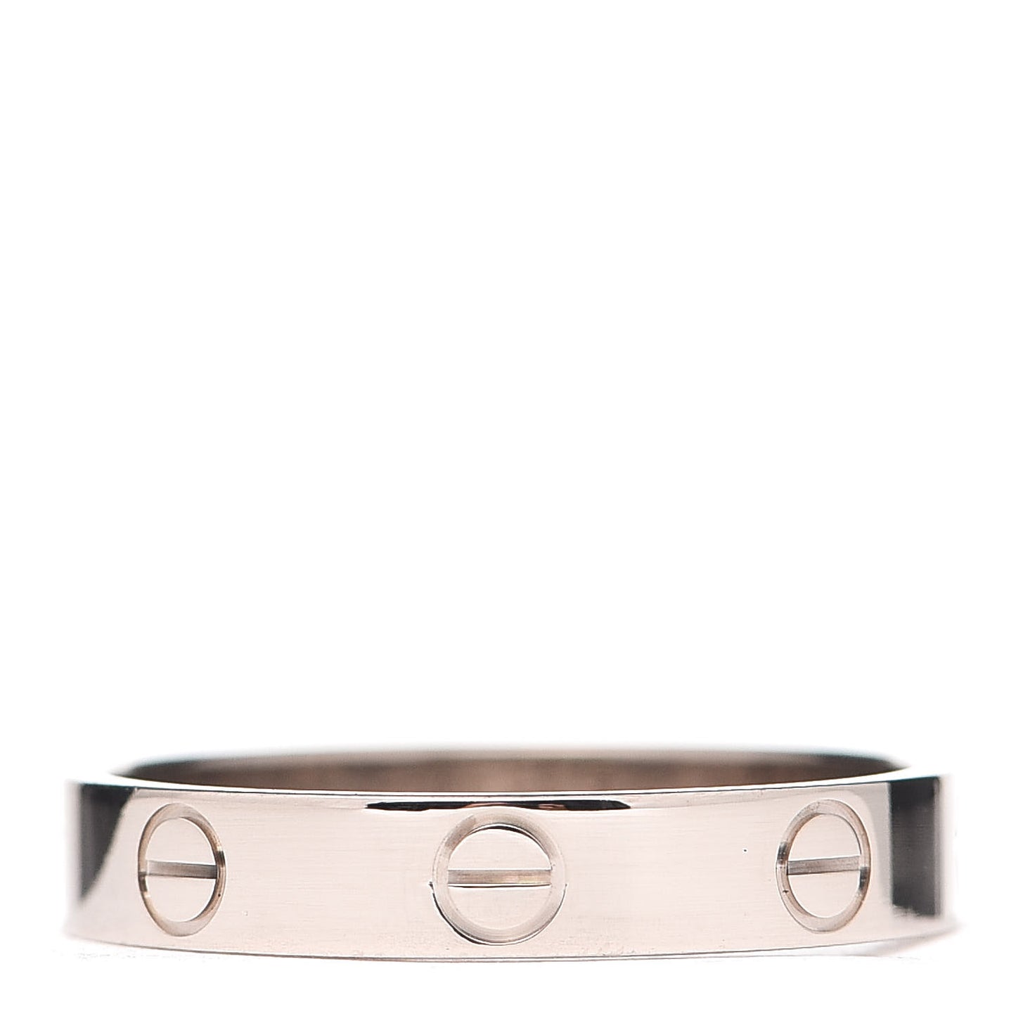 18K White Gold 3.5mm LOVE Wedding Band Ring 56 7.5