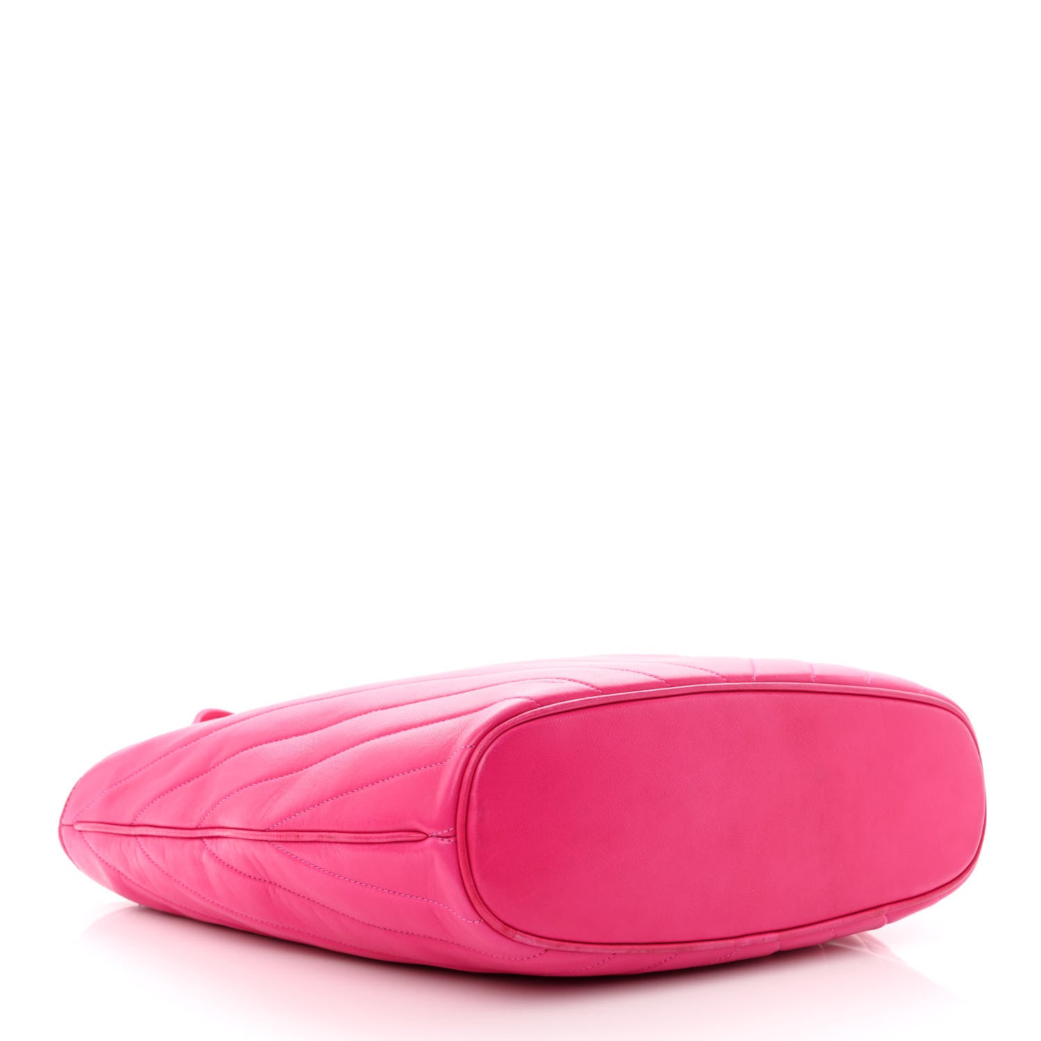 Chanel Lambskin Chevron Quilted Shoulder Bag Pink 4 of 18