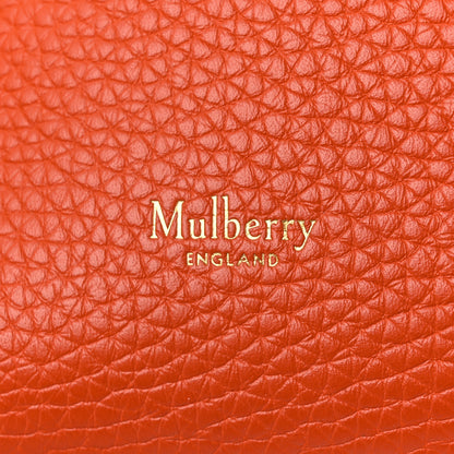 Mulberry Heavy Grain Small Iris Tote Coral Orange 6 of 12