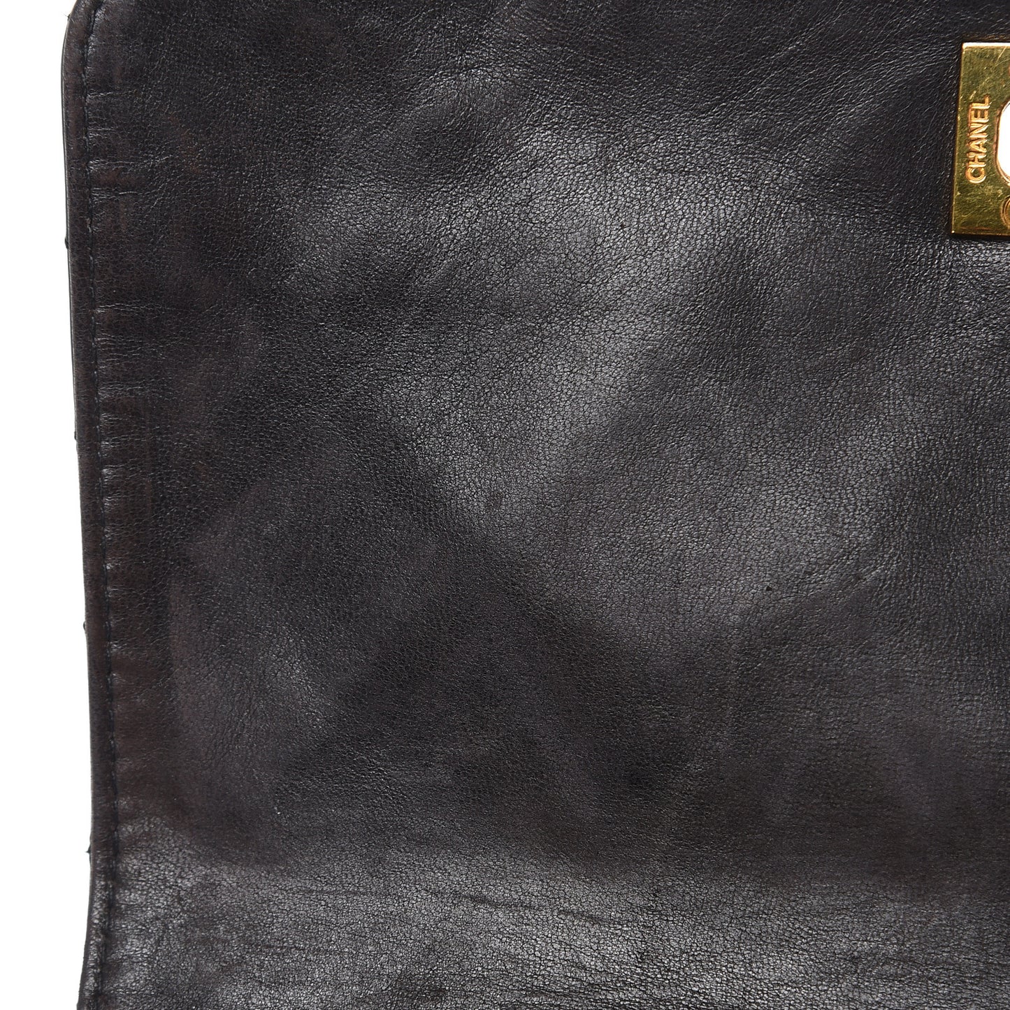 Patent Quilted Backpack Black