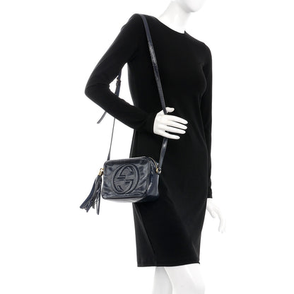 Gucci Vernice Naplack Small Soho Disco Bag Uniform Blue 2 of 8