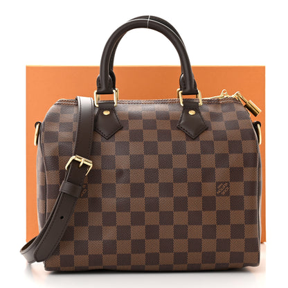 Louis Vuitton Damier Ebene Speedy Bandouliere 25 10 of 10
