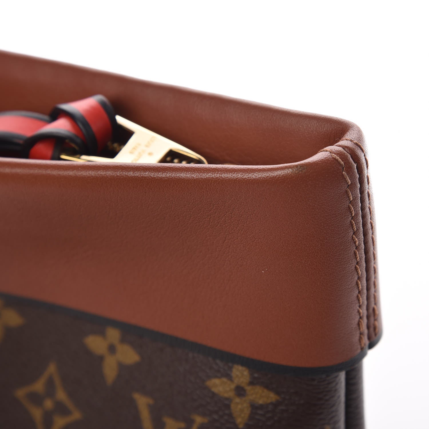 Louis Vuitton Monogram Tuileries Pochette Caramel 7 of 7