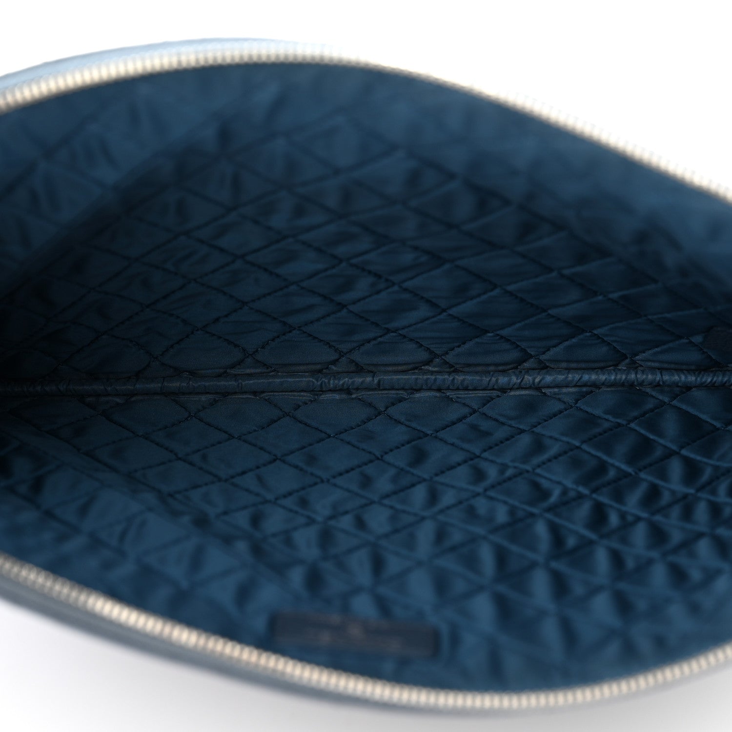 Chanel Caviar Quilted Large Cosmetic Case Dark Blue 5 of 10