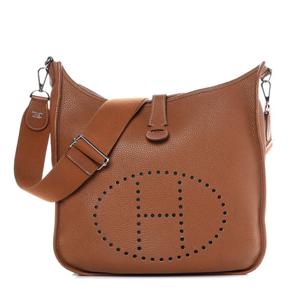 Hermes Taurillon Clemence Evelyne III GM Gold 1 of 16