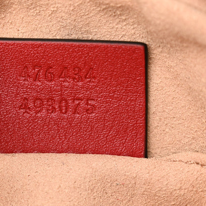 Gucci Calfskin Matelasse GG Marmont Belt Bag 75 30 Hibiscus Red 7 of 12