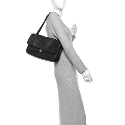 Chanel Grained Calfskin Small Souplissimo Maxi Flap Black 2 of 10