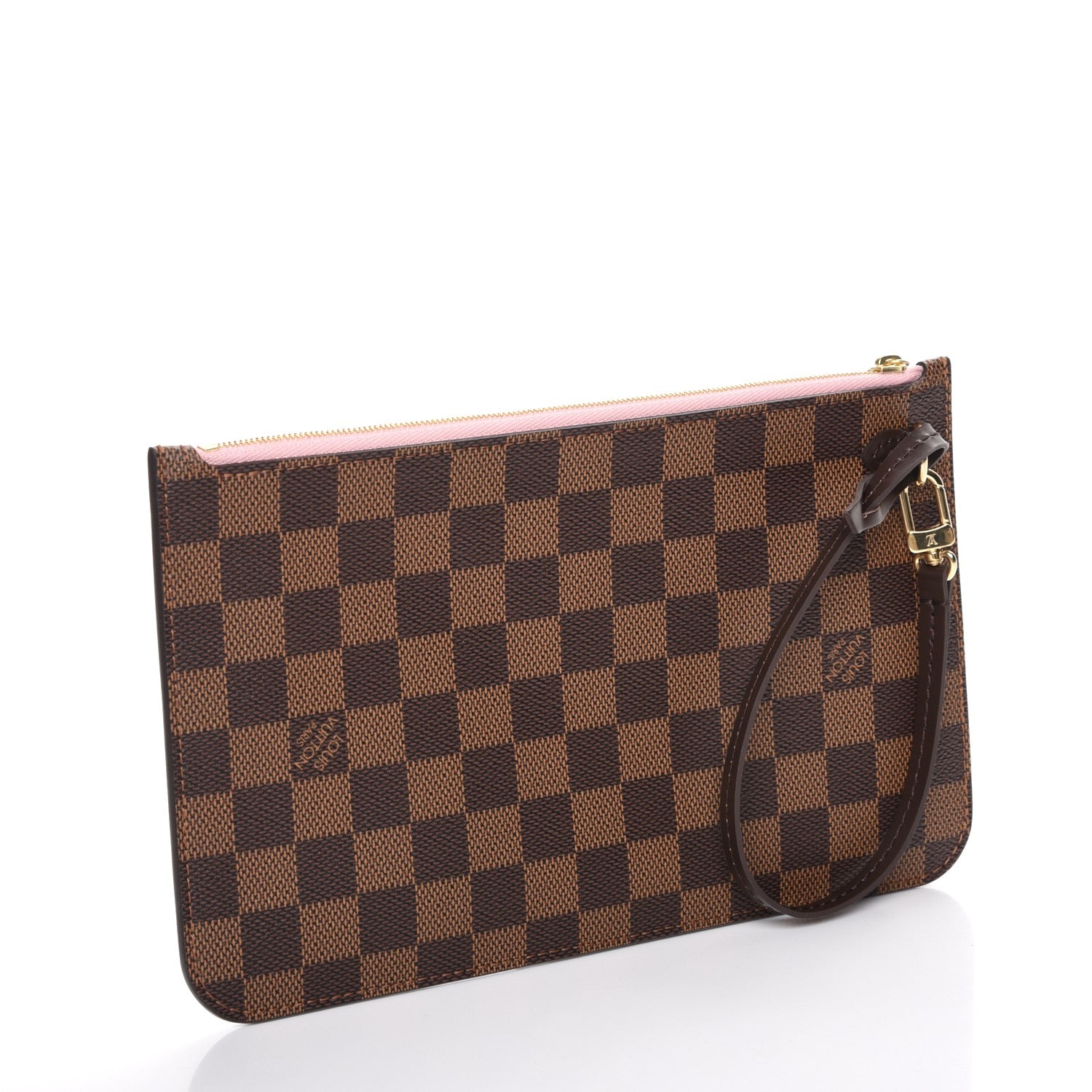 Louis Vuitton Damier Ebene Neverfull MM GM Pochette Rose Ballerine 3 of 8