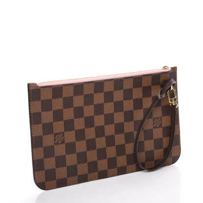 Louis Vuitton Damier Ebene Neverfull MM GM Pochette Rose Ballerine 3 of 8