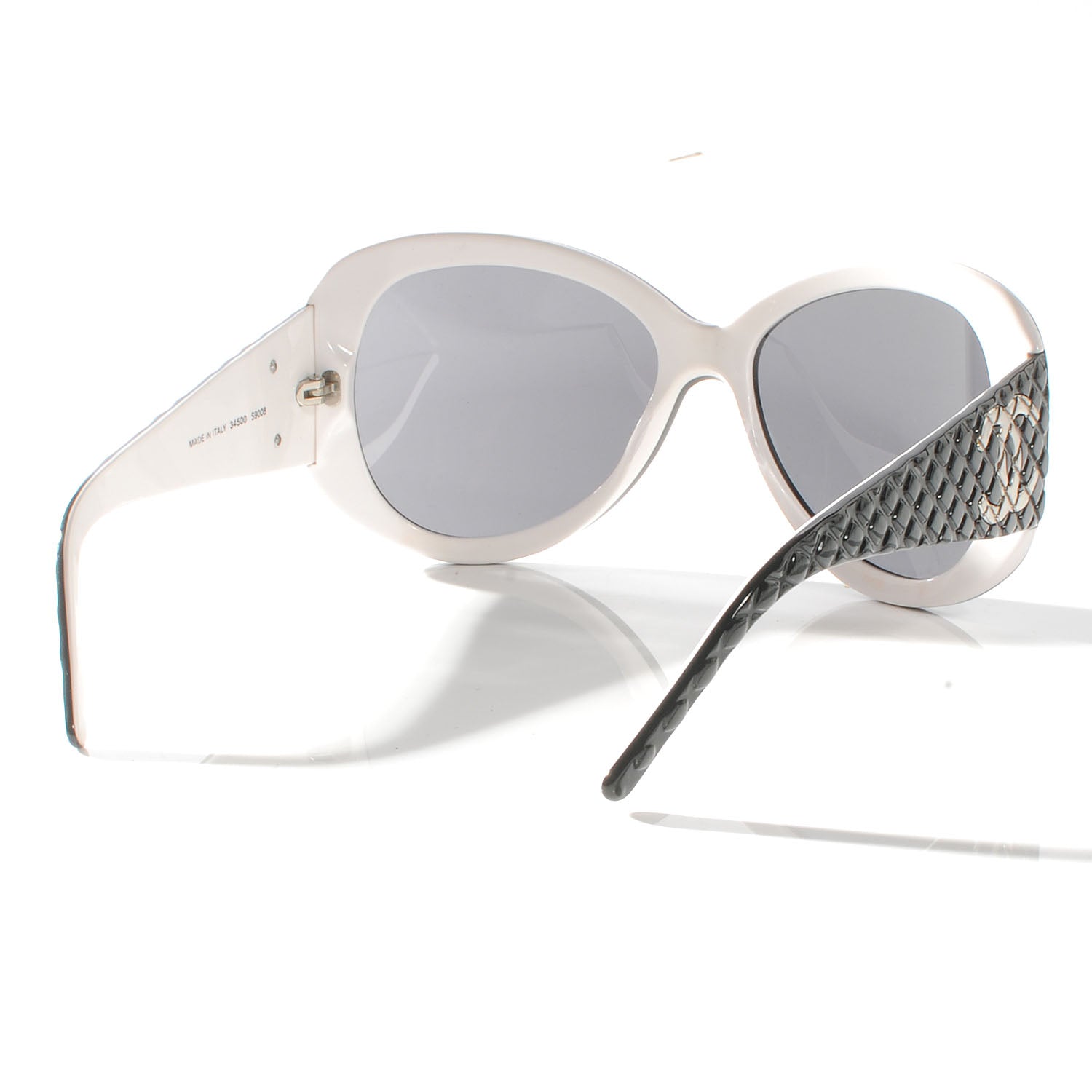 Chanel Quilted Sunglasses 34500 Black 2 of 5