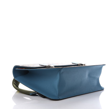 Gucci GG Supreme Monogram Space Cats Childrens Backpack Blue 3 of 9