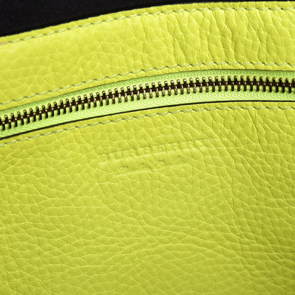 Burberry Grainy Calfskin Remington Tote Neon Yellow 6 of 7