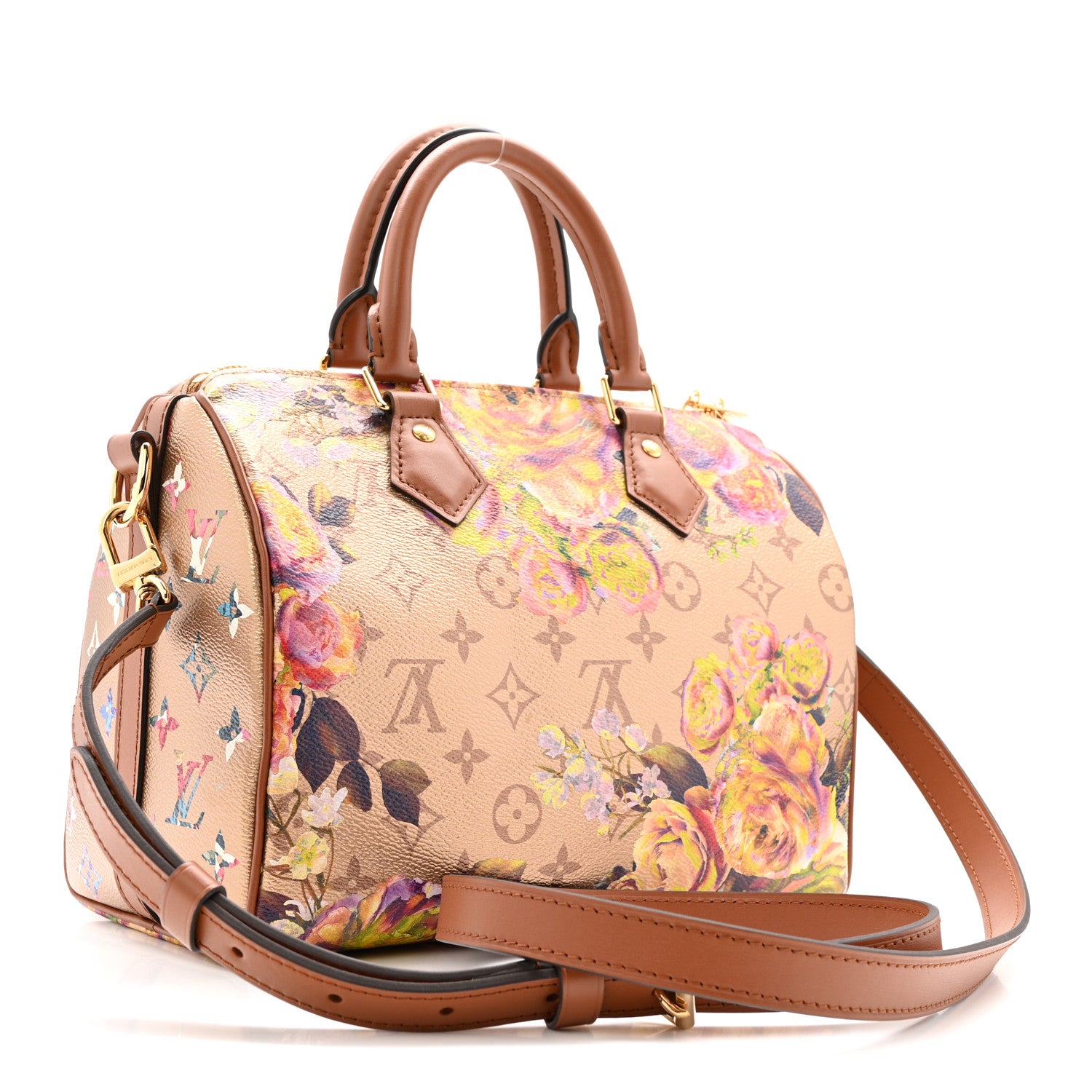 Louis Vuitton Metallic Monogram LV Garden Speedy Bandouliere 25 Louis Vuitton Metallic Monogram LV Garden Speedy Bandouliere 25