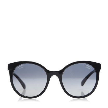 Chanel Acetate Metal Polarized Pantos Sunglasses 5440-A Black 2 of 8