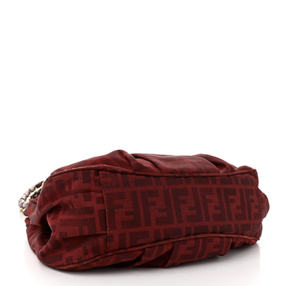 Fendi Zucca Small Mia Tote Red 4 of 13