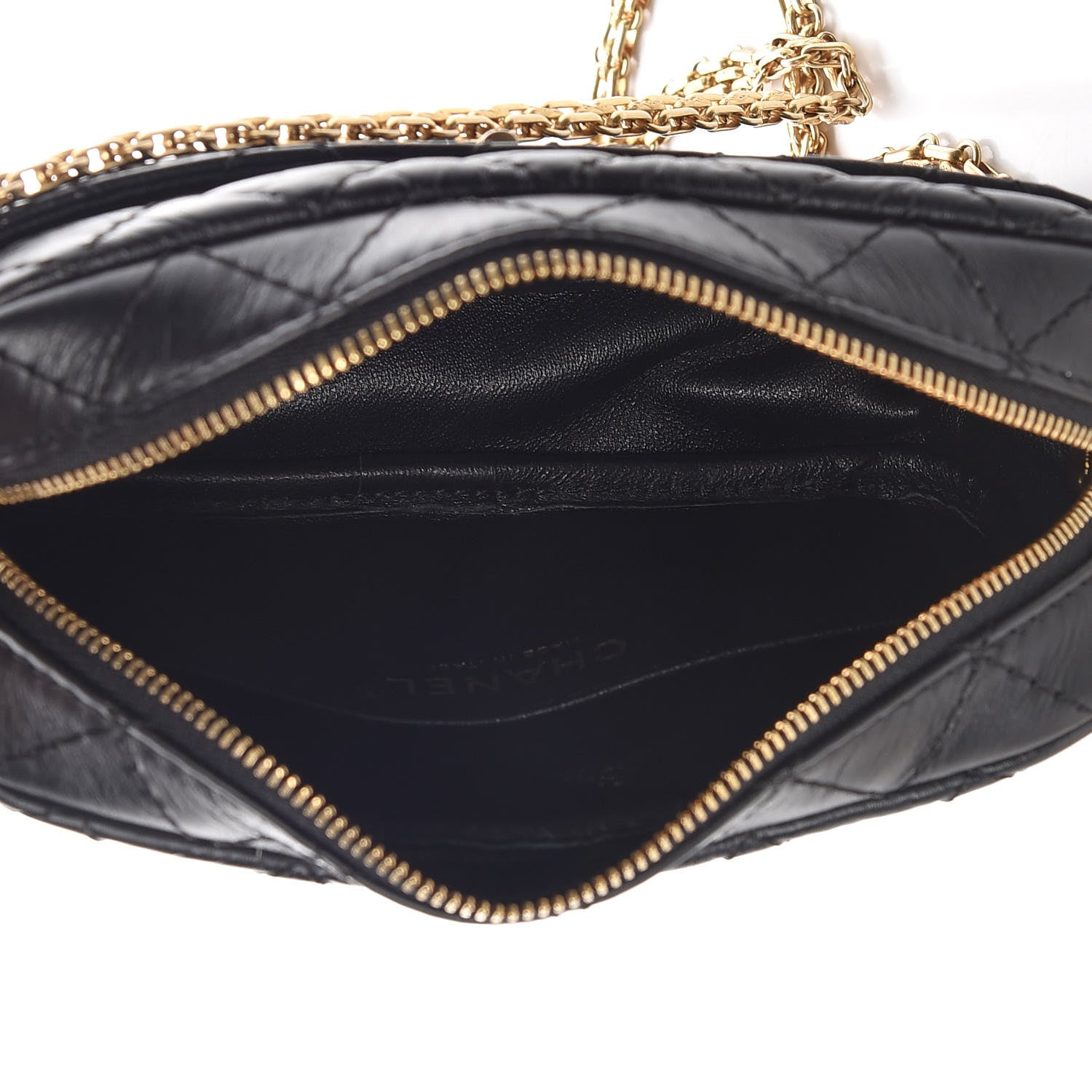 Chanel Aged Calfskin Quilted Mini Reissue Camera Case Black 5 of 10
