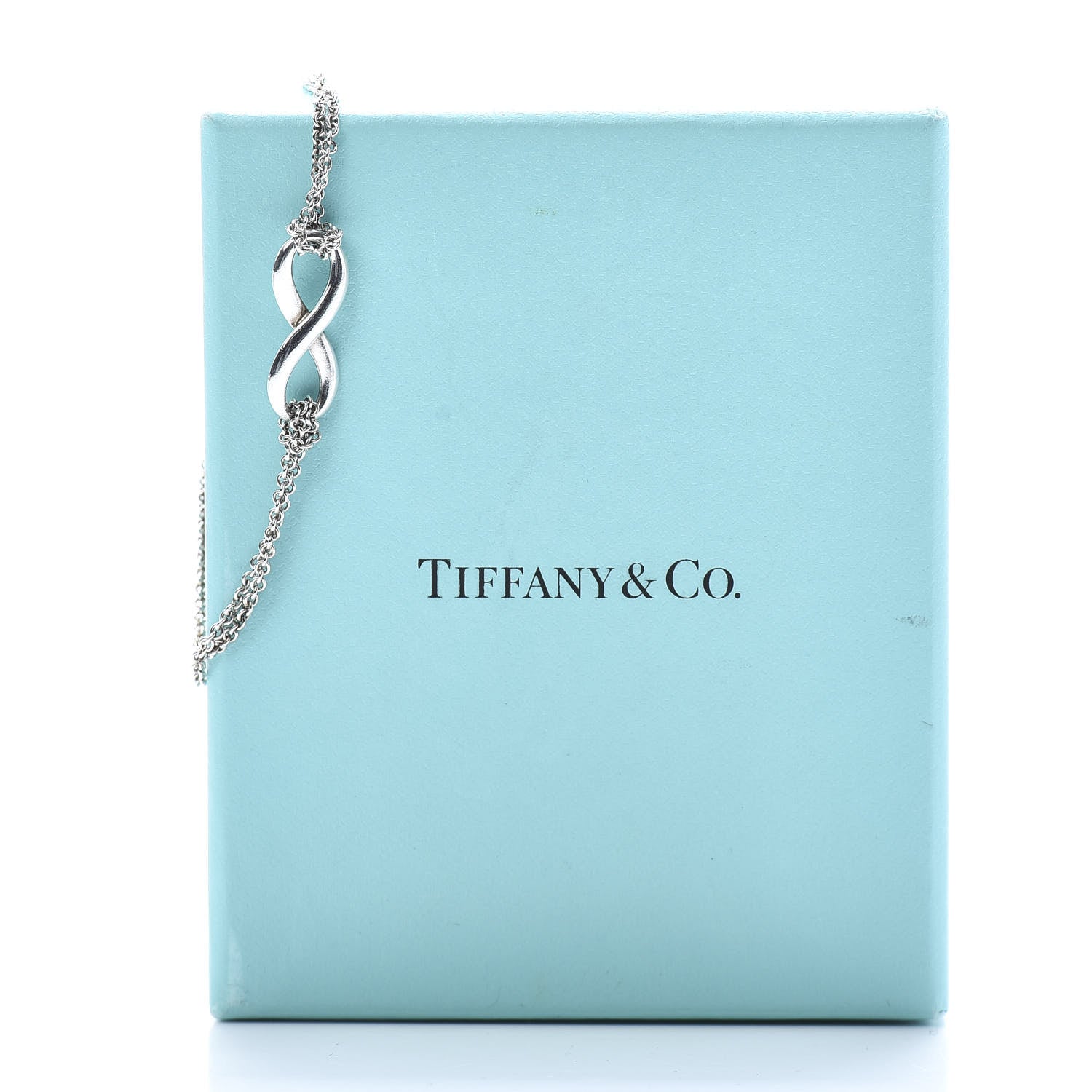 Tiffany Sterling Silver Infinity Double Chain Bracelet 6 of 6