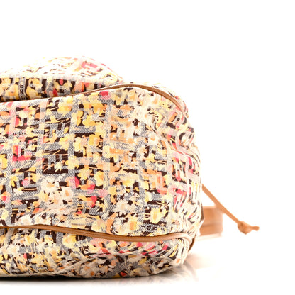 Fendi Zucchino Vitello Floral Forever Bucket Bag Pesca Giallo Saddler 10 of 10