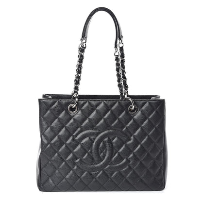 Chanel Caviar Quilted Grand Shopping Tote GST Black 1 of 10