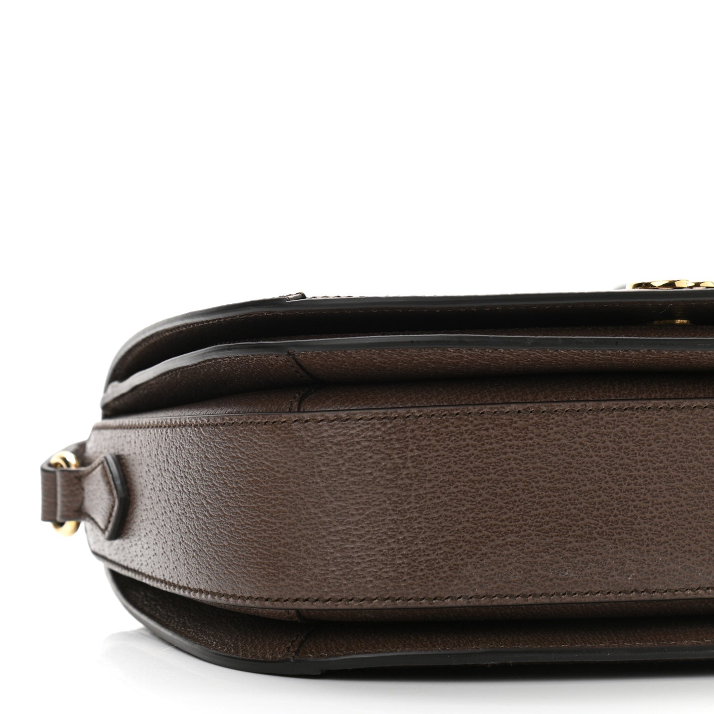 GG Supreme Monogram Web Small Ophidia Flap Messenger Bag Brown