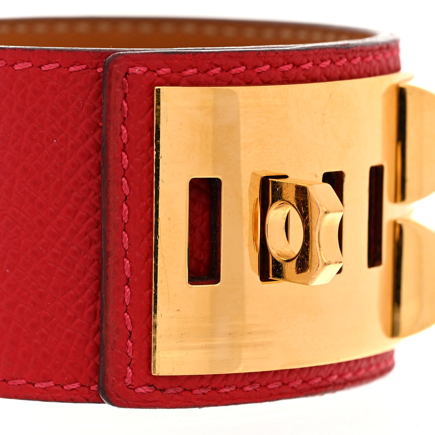 Epsom Collier de Chien CDC Bracelet S Rouge Casaque