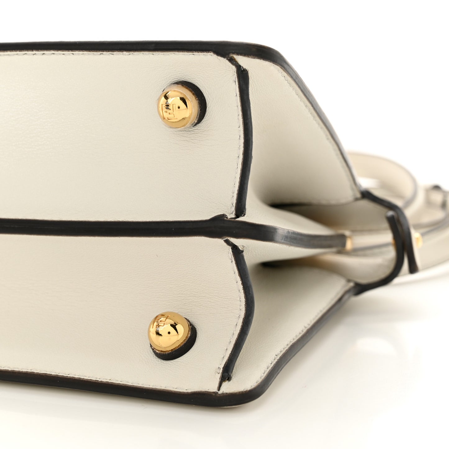 Shiny Nappa Petite Peekaboo I SEE U Satchel White