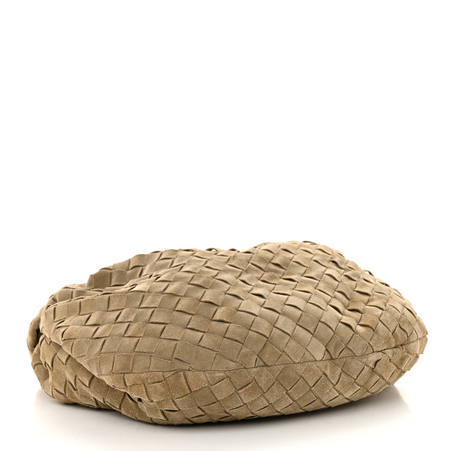 Bottega Veneta Suede Calfskin Intrecciato Teen Jodie Hobo Beige 4 of 10