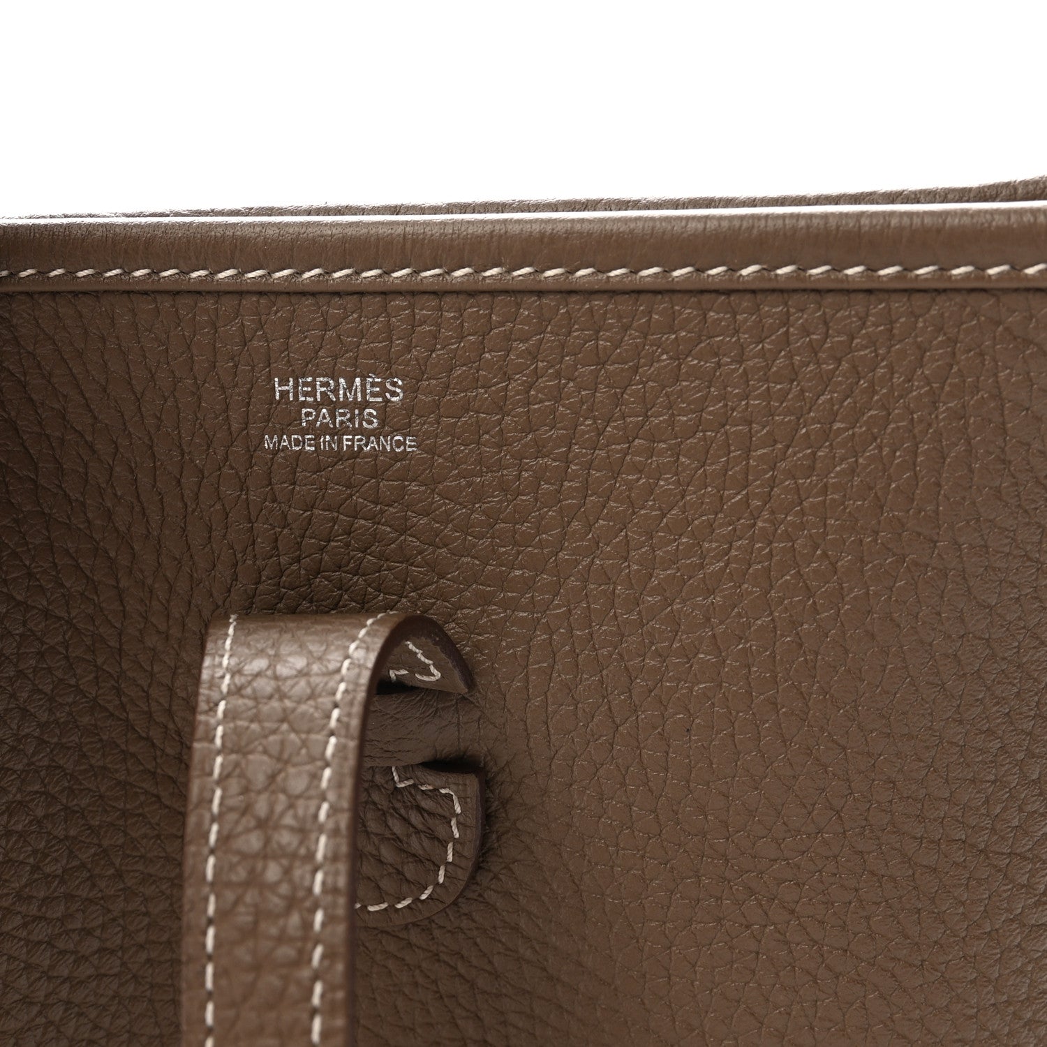 Hermes Taurillon Clemence EVELYNE III PM Etoupe 6 of 10