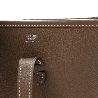 Hermes Taurillon Clemence EVELYNE III PM Etoupe 6 of 10