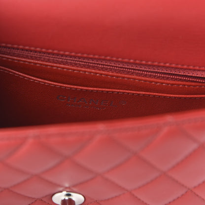 Chanel Lambskin Quilted Mini Rectangular Flap Red 8 of 11
