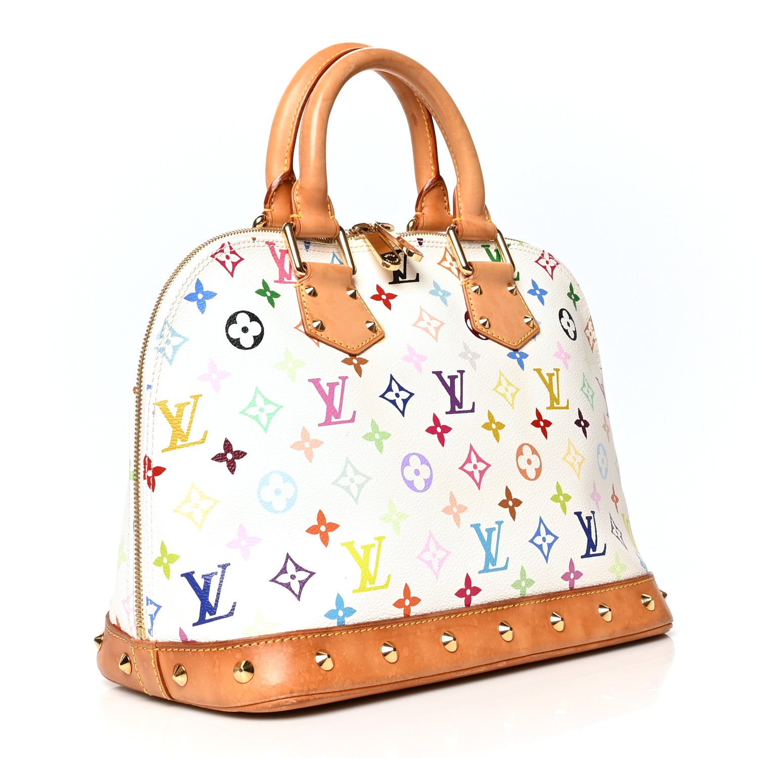 Louis Vuitton Monogram Multicolor Alma White 3 of 18