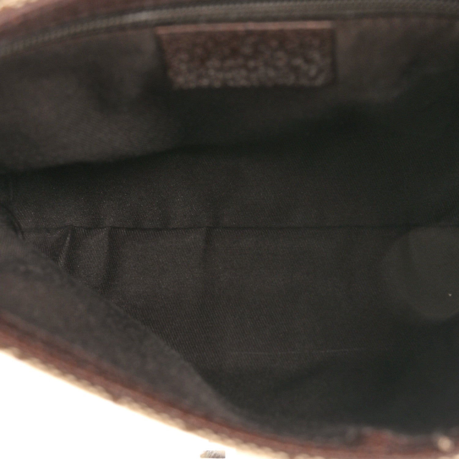 Gucci Monogram Waist Pouch Bag Dark Brown 5 of 10