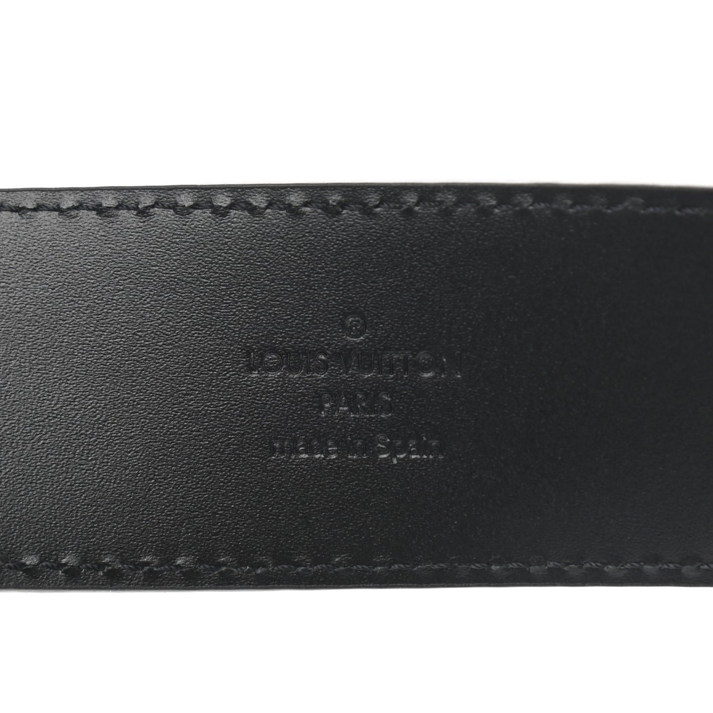 Suede Calfskin Mini Damier 40mm LV Initiales Belt 90 36 Carbone