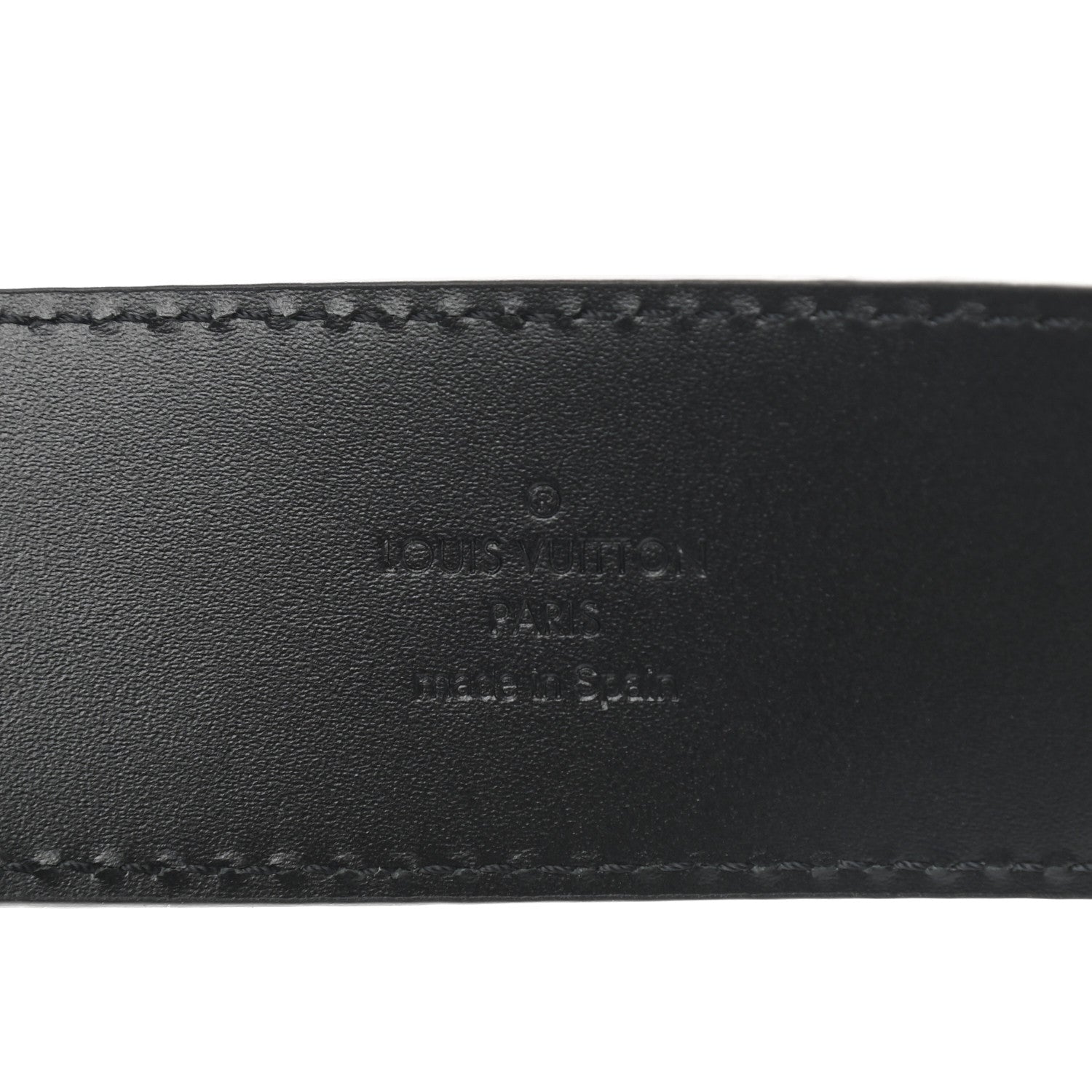 Louis Vuitton Suede Calfskin Mini Damier 40mm LV Initiales Belt 90 36 Carbone 3 of 8