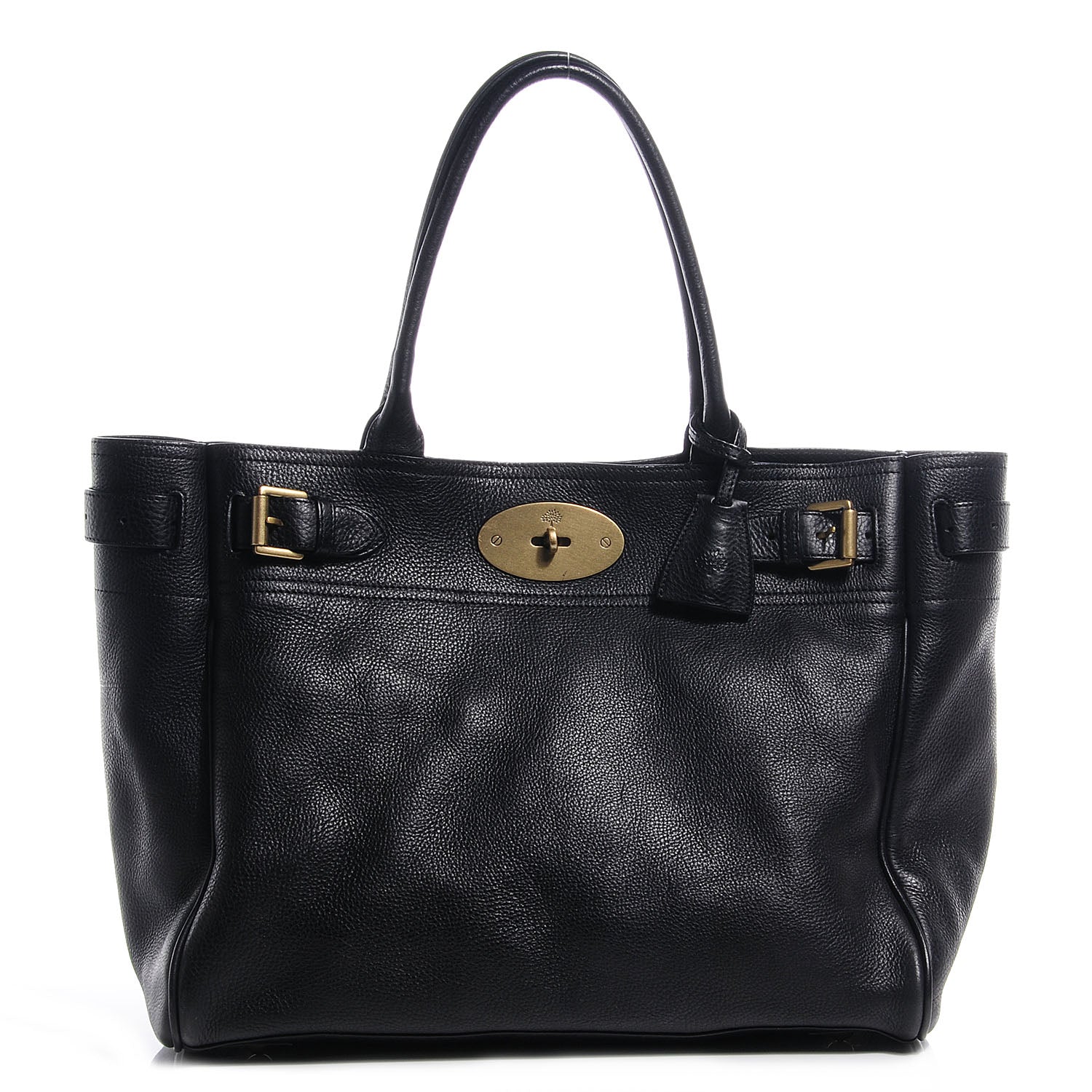 Mulberry Natural Leather Bayswater Tote Black 1 of 8